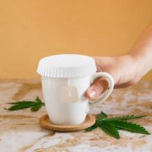 200pcs Compostable Paper Cup Lids, 100% , Choice For Cafes, Schools And Homes, Camping Supplies, Party Supplies, Friend Gatherings, Family Dinners - Multicolor - View 4