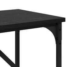 vidaXL Konsolentisch Schwarz Eichen-Optik 75 X 32 X 75 Cm - Black - View 8