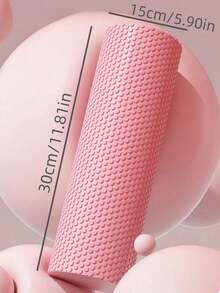 1pc EVA Solid Yoga Roller, Anti-Pressure Smooth Surface Floating Point Yoga Column, Fitness Massage Foam Roller For Muscle Relaxation, Leg Slimming Exercise Cylinder - Multicolor - View 2