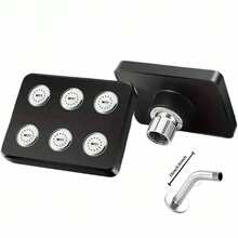 1pc 360 Degree Mini Surround High Pressure Shower Head, Large Rain Shower Sprayer, Bathroom Accessory - A - View 13