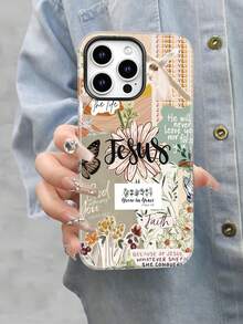 Selected Christian Inspirational Collage Printed All Inclusive Mixed Color Phone Case, Suitable For IPhone17PRO MAX/17 AIR/15ProMax/16PROMAX/GalaxyS22/S23/S24/S23 Plus/S24 Ultra/S25/A15/A33/A23. A Must-Have For Commuting - Fade Resistant, Flawless, Suitable As A Gift For  Day, Independence Day, Valentine's Day, Or Birthdays Of Family And Friends. - White - View 5