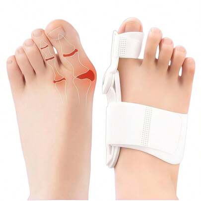 Dispositivo de corrección de hallux valgus, corrector de dedo gordo del pie, espaciador, soporte cómodo y transpirable día y noche, expansor de valgo, alivio del dolor, antideslizante, férula ortopédica para hallux valgus.