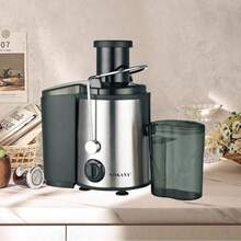 SOKANY 4000W 多功能离心式榨汁机。配备 3 英寸宽进料槽。800W 功率，两档速度调节，304 不锈钢材质。适用于家庭和餐厅的水果榨汁，可用于分离各种水果和蔬菜的果渣。厨房必备工具。 - 日規A型插(100V) - 查看 7