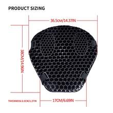 Universal Motorcycle Gel Seat Cushion 3D Honeycomb Shock Absorbing Pad, Comfortable For Long Rides - Motorcycle Seat Cushion - View 4