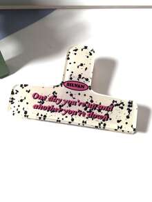 1个豹纹字母粉色夹子书本配件甜美女孩试卷整理夹多功能收纳夹耐用结实多用途经典时尚大号 - 多色 - 查看 13