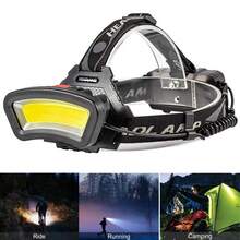USB Rechargeable COB White Light + Red Light Headlamp, Outdoor Fishing Floodlight Inspection Lamp With Battery Display - Headlamp - View 9