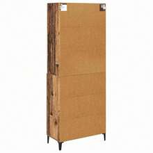 vidaXL Highboard Altholz 69,5 X 34 X 180 Cm Holzwerkstoff - Gelb - Übersicht 10