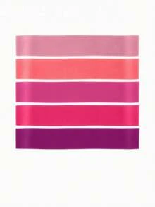 5pcs/Set Resistance Bands Yoga Bands Fitness Workout Booty Bands Leg Squat Dance Stretch Bands - Multicolor - View 2