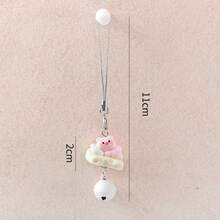 1个新款创意躺卧小猪钥匙扣，可爱女孩背包挂件，友情礼物，派对礼物，精致礼物，迷你摆件，生日礼物，节日礼物，圣诞节礼物，毕业礼物，愚人节礼物，万圣节礼物 - 彩色 - 查看 8