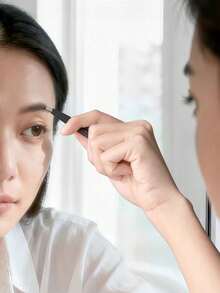 High Precision Ultra-Thin Flat Head Blackhead, Eyebrow And Eyelash Tweezers, Eyebrow And Eyelash Tweezers, Eyebrow Trimming Tools, Essential Beauty Tools For Eyebrow Grooming - Multicolor - View 3