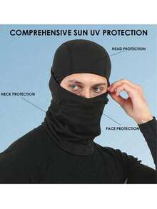 1/3pcs Balaclava Chief Hat, Summer Outdoor Cycling Face Mask, Dustproof Sun Protection Single Hole Breathable Quick-Dry Neck Gaiter Head Cover, Sports Ice Silk Cycling Mask, Suitable For Outings, Travel, Cycling, Summer, Beach - Multicolor - View 8