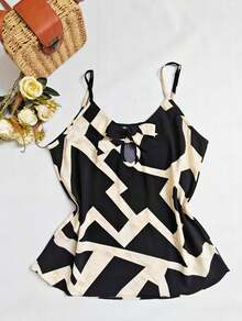 Nadia Moadl Women's Tank Top With Print. - Black - View 1