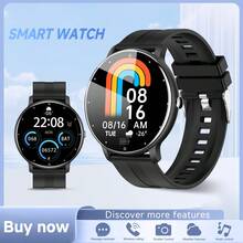 Reloj inteligente con pantalla HD de 2,01", unisex, llamada Bluetooth, cámara remota, múltiples carátulas, podómetro, modos deportivos múltiples, ideal para mujeres - Multicolor - Ver 1