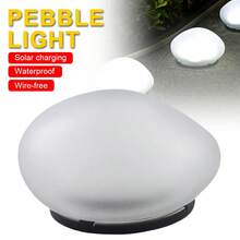Solar Powered Pebble Rock Pathway Lights, Outdoor Garden Lawn Landscape Lighting - Pebble Lamp - View 6