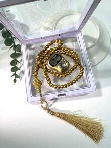 99pcs 6mm Faux Pearl Muslim Prayer Beads Counting Rosary, Fashionable Women's Accessory With Counter, Minimalist Style, Ideal Gift Box Packaging - Multicolor - View 22