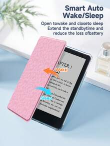 Ayotu 1件粉色豹纹平板电脑保护套和Kindle电子书保护套，兼容第10代、11代/Air 4代/Air 7代/9.7英寸，兼容三星Galaxy Tab A9 Plus、Kindle（第11代-2024年发布）（6英寸）、Kindle Paperwhite第12代（2024年发布），绝佳节日礼物，时尚简约图案。 - 彩色 - 查看 10