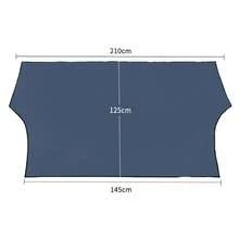 Tấm che nắng kính chắn gió ô tô 210 x 120 cm, tấm che nắng từ tính, tấm che nắng chống tuyết, chống tia UV, chống thấm nước cho ô tô. - Tấm che nắng xe hơi - Xem 2