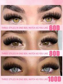 280-Piece Large-Capacity Eyelash Extension Kit, Thick And Soft Lash Clusters, DIY Eyelash Extensions, 10-16mm Fluffy, Thick, Curled Mixed Lash Clusters, Natural And Realistic False Eyelashes, Eyelash Growth Kit - D - View 3