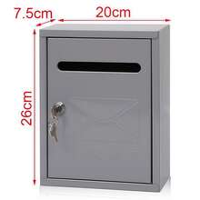 Skrzynki pocztowe montowane na ścianie, zamykane na klucz, przeznaczone do podwórek, willi i domów; skrzynki pocztowe, skrzynki pocztowe z kutego żelaza, skrzynki pocztowe do wejść do domów, skrzynki ozdobne; pogrubione skrzynki pocztowe zewnętrzne z zamkami; skrzynki pocztowe odporne na deszcz. - A - Zobacz 13