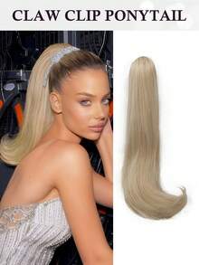 18-Inch Claw Ponytail Hair Extensions, Synthetic Wavy Clip-In Ponytail Hair Extensions, Fluffy Daily Ponytail Hair Extensions, Suitable For Women - Multicolor - View 18