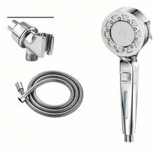 1pc RV Shower Head With Hose, High Pressure 360° Rotating Shower Head Replacement With Switch, 3 Modes Handheld Shower Head, Suitable For RV/Camper/Travel Trailer - Square - View 12