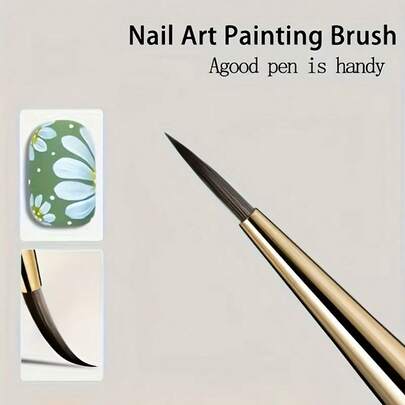 1pc/3pcs/5pcs Acrylic Nail Brush, Multifunction Fine Tip Brush Pen With Microfiber Bristles - -In- Painting & Nail Art Tool For Manicure, DIY Drawing, Nail Designs - Durable Brush Pen For Artists & Nail Technicians (Compatible With Nail Polish, Markers),Professional Nail Brushes For Acrylic Application Acrylic Powder Nail Art Extension And 3D Nail Carving For DIY Home Salon Nail Art Manicure Tool
