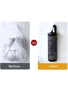 1/2/3 Piezas Soporte de pared para bolsas de compra del hogar, dispensador colgante de bolsas de plástico, organizador de bolsas de basura de cocina - Multicolor - Ver 10