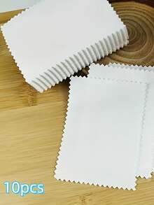 10pcs Gold & Silver Jewelry Polishing Cloth, Anti-Oxidation Silver Cleaning Cloth, Multi-Functional Ring Necklace Bracelet Cleaning Cloth, Jewelry Care & Polishing Tool. Jewelry Turned Black? Wipe To Restore! Powerful Cleaning - Multicolor - View 4