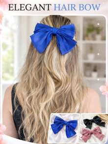 Laço de Cabelo Feminino  – Elegante, Estilo Clássico e Confortável - Amarelo - Visão 2