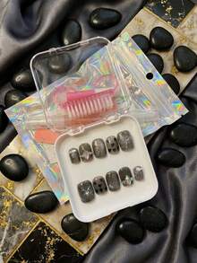 False Nail Tips - Black - View 3