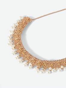 Opalesca 3件套奢华镀金波西米亚风首饰套装，仿珍珠花朵吊坠项链+耳环套装，适合女士日常或派对佩戴，情人节、母亲节礼物之选。 - 珠寶套裝 - 查看 2