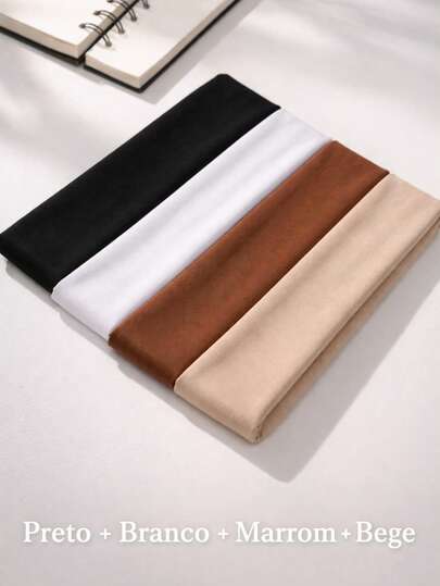 kit 4 faixa de cabelo feminino   Casual    Poliéster    Nenhum