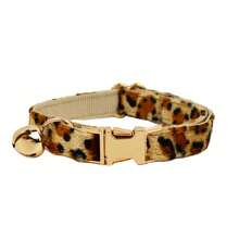 Personalized Leopard Print Cat Collar With Bell, Customizable With Name And Phone Number, Adjustable Safety Buckle - Multicolor - View 5