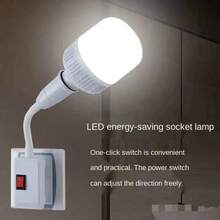 Extensor de portalámparas flexible E27, base giratoria para lámpara, portalámparas, base de portalámparas, adaptador de luz LED, dropshipping - Enchufe UE-E27 - Ver 1