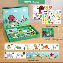 New 3D Early Education Children's Toy Game Creative Other Puzzle Magnetic Puzzle With Magnetic Box Book, Suitable For Children - Multicolor - View 16