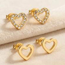 VceTd 女士耳钉 - 金黃色 - 查看 8