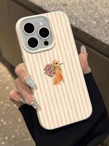 1 pieza Funda de teléfono suave con textura de piel de Litchi, a prueba de caídas y antideslizante, con diseño de libro vintage y perro, adecuada como regalo de cumpleaños, vacaciones para amigos, familia, parejas, compatible con Apple, teléfonos - Estilo 5 (1 pieza) - Ver 5