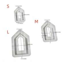 SILIKE LUFEI 1pc DIY Clay Mold Large Medium Small House Plaster Ornament Resin Candle Mold Hollow House Base Silicone Mold, Suitable For DIY Handmade Crafts, Home Decor Ornament Making - Hollow House Mold - View 9