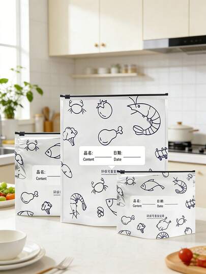 Reusable Aluminum Foil Storage Bags With Resealable Odor-Proof Design | | Durable Leak-Proof Bags For Long-Lasting Freshness, Refrigerator & Freezer Fresh-Keeping Bags For Home Kitchen | Multi-Purpose Airtight Food Storage Containers For Fruits, Vegetables, Meat & Leftovers | Ideal For Home Cooks, Families & Meal Prep Enthusiasts