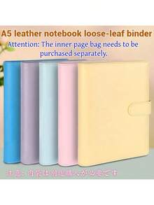 马卡龙 A5 PU 活页会计笔记本,创意现金预算本,财务规划师日记本,适合个人用户,家庭主妇/丈夫,上班族,金融爱好者,学生,日常记账,家庭财务规划,企业账户记录,项目预算管理,新年财务规划启动,返校季财务规划开始 - 彩色 - 查看 5