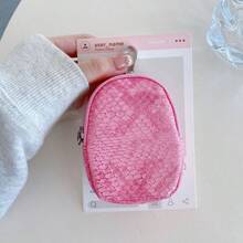 Fashionable Snake Skin Pattern Coin Purse, Minimalist Bluetooth Earphone Case For Women, 2025 New Design - Multicolor - View 15