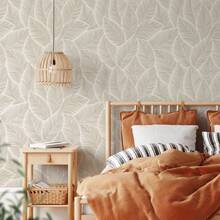 1 Piece Extra Long 45 X 300 Cm (1. 5m Self-Adhesive Wallpaper - Self-Adhesive, Waterproof, Removable Leaf Pattern Wallpaper - Modern Minimalist Vinyl Wallpaper For Living Room, Bedroom, Kitchen - Easy Installation & Damage-Free Removal - Home Culture Wallpaper, Wall Covering, Contemporary Style, Durable Material, Decorative Wall Art, Interior Architects - RW580-3M - 查看 3