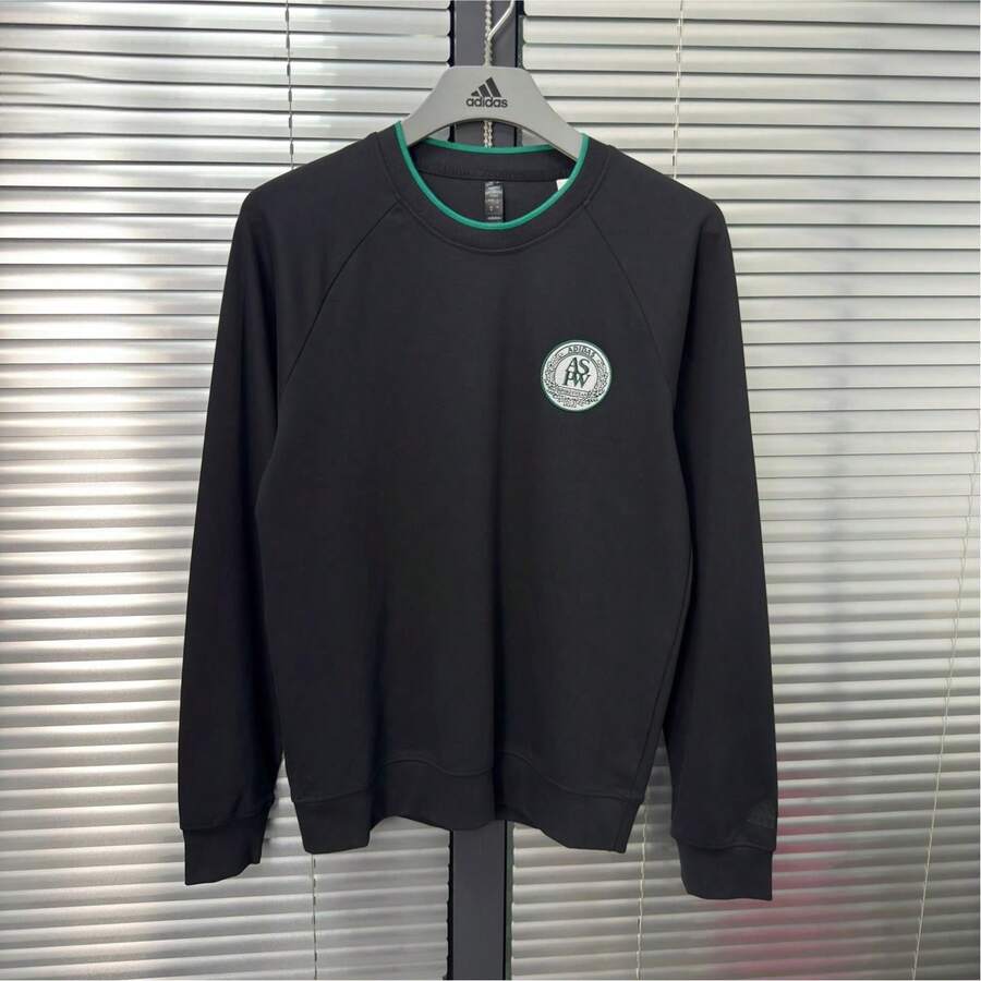 Adidas New Women's Sports Long-Sleeved Casual Pullover Sweatshirt - Black - View 1