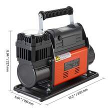 12V Heavy Duty Air Compressor, Auto-Stop Portable Tire Inflator With LCD Digital Display, 7.14 CFM 150PSI Offroad Air Pump With Adapters For Trucks Car SUV 4 X 4 Vehicle RV - 540W 7.14CFM LCD - View 10