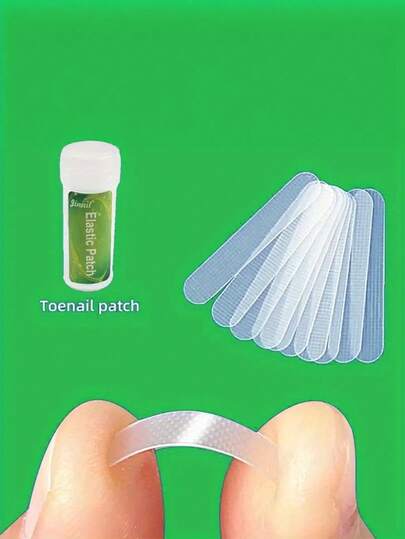 100片装无痛嵌甲矫正工具套装，弹性指甲修复贴片，指甲护理工具，嵌甲矫正贴纸，嵌甲矫正贴纸，拔甲贴纸，防嵌甲矫正器，指甲矫正器，足部护理，指甲健康，弹性设计，舒适贴合，亲肤材质，耐用材料，适合足部患者和足部护理爱好者。