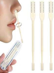 1/2/3/5/6pcs Nose Hair Trimmer, Double-Sided Blade, 2-In-1 Manual Nose Hair Trimmer, 360° Rotary Nose Hair Shaver, Portable Groomer, Unisex, Gentle Facial Hair Removal Tool With Precise Trimming - Upgraded Version - View 4