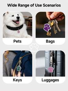 Ayotu Etiqueta personalizada para mascotas (gatos y perros), diseño de onda en forma de corazón, llavero personalizable, etiqueta de collar de perro de aleación de aluminio, grabado por láser anti-desteñido, diseño personalizado retro, multicolor, minimalista y adorable, adecuado para amantes de las mascotas como regalo de cumpleaños, aniversario, Año Nuevo o Navidad - Multicolor - Ver 4