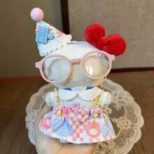 一套新款时尚可爱娃娃服装，适合10厘米高的猫咪毛绒娃娃，娃娃衣服，生日/圣诞节/新年礼物（注意：仅出售衣服，不含娃娃、眼镜、鞋子） - 彩色 - 查看 19