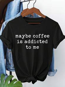 Camiseta negra con estampado digital para mujer 180 g/m² 100 % algodón Suave y transpirable Cuello redondo Imprescindible para el día a día y las fiestas temáticas Lavable a máquina Corte holgado y relajado La mejor opción para los outfits de fiesta en verano El modelo más vendido para mujer - Negro - Ver 1