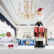 Botellero, hecho a mano, metal, artesanía práctica, regalo de Navidad, decoración del hogar. - Rojo - Ver 4